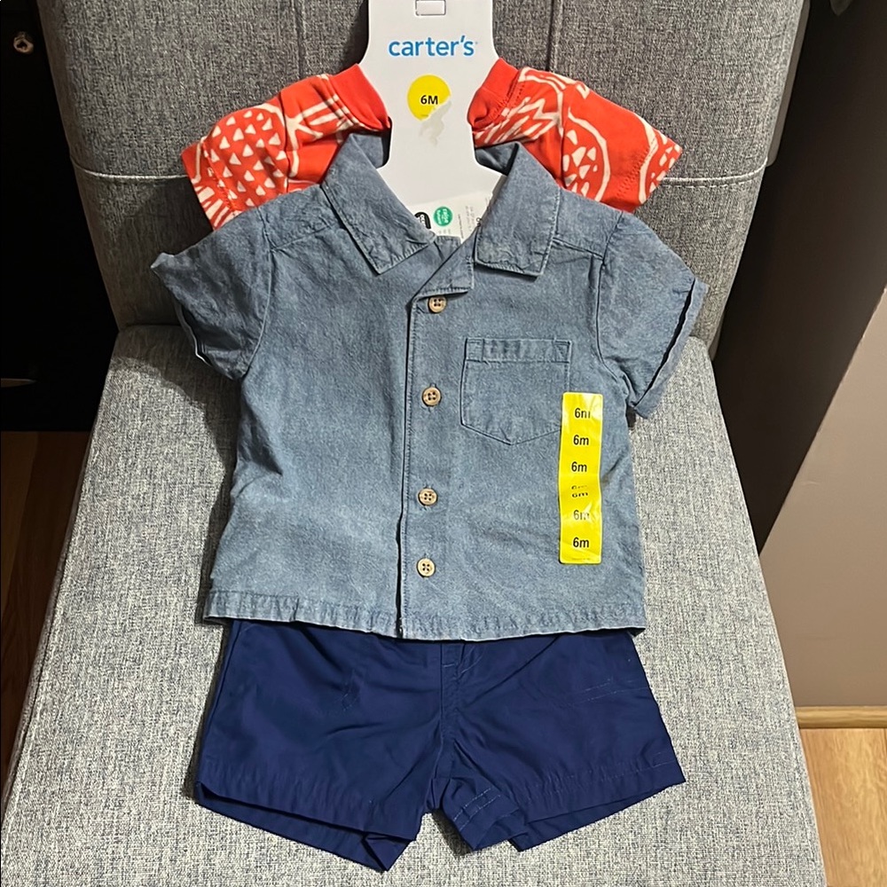 Carter's Baby Outfit Set - Blue and Red